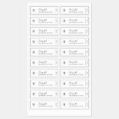 Voeg uw zwarte-randproductlabels toe aan uw Logo Labels (Vel)