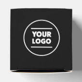 Voeg uw (zwarte & witte) Logo en naam toe Bedankdoosjes (Bovenkant)