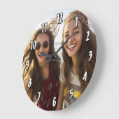 Voeg Verticale Foto toe - aantal sjabloon Grote Klok (Hoek)