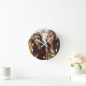 Voeg verticale foto toe - numplateau ronde klok (Huis)