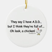 VOEG vol kippen TOE Keramisch Ornament (Voorkant)