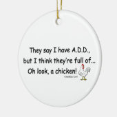 VOEG vol kippen TOE Keramisch Ornament (Links)