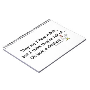 VOEG vol kippen TOE Notitieboek