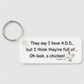 VOEG vol kippen TOE Sleutelhanger (Achterkant)