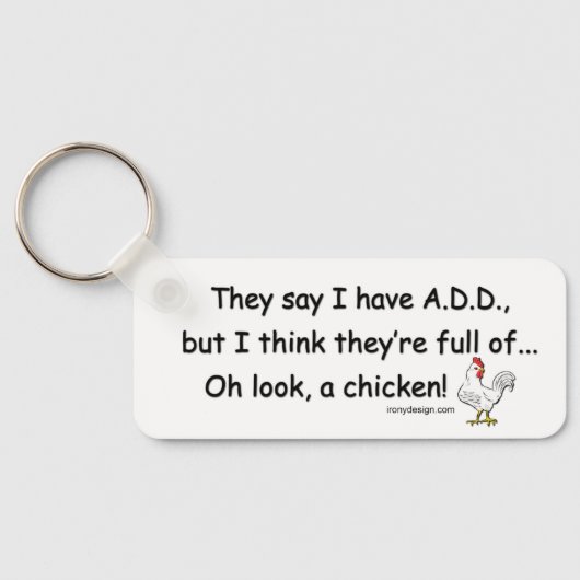 VOEG vol kippen TOE Sleutelhanger (Achterkant)