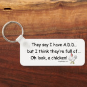 VOEG vol kippen TOE Sleutelhanger (Achterkant)