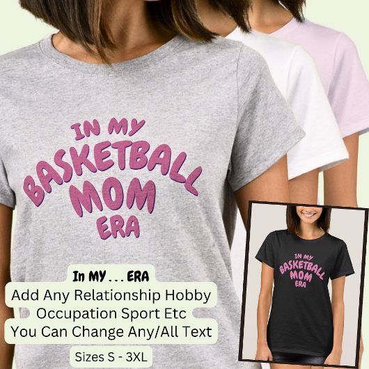 Voeg woord in mijn aangepaste sport basketbal moed t-shirt