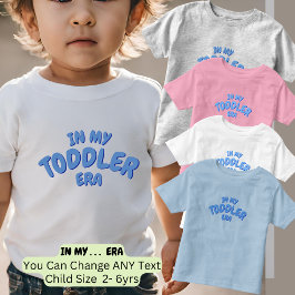 Voeg woord toe IN MIJN aangepaste blauwe peuter ER Kinder Shirts