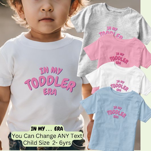 Voeg Woord Toe IN MIJN Aangepaste PEUTER TIJD Kinder Shirts