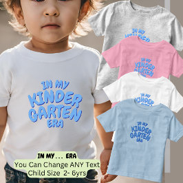 Voeg Woord Toe IN MIJN KLEUTERSCHOOLTIJD Custom Bl Kinder Shirts