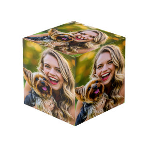 Voeg Yorkshire Terrier-foto personaliseren toe Kubus