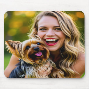 Voeg Yorkshire Terrier-foto personaliseren toe Muismat