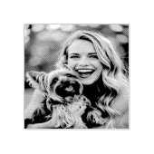 Voeg Yorkshire Terrier-foto personaliseren toe Rubberstempel (Afrduk)