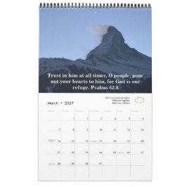 Voeg zakelijk logo Bijbel Schrift originele foto t Kalender