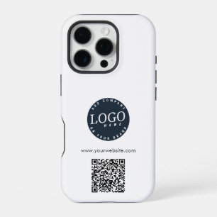 Voeg zakelijk logo en website QR-code aanpassen to iPhone 16 Pro Hoesje