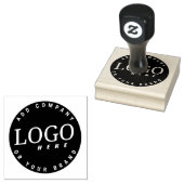 Voeg Zakelijk Logo Toe Eenvoudige Moderne Kantoor  Rubberstempel (Gestempeld)