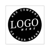 Voeg Zakelijk Logo Toe Eenvoudige Moderne Kantoor  Rubberstempel (Afrduk)