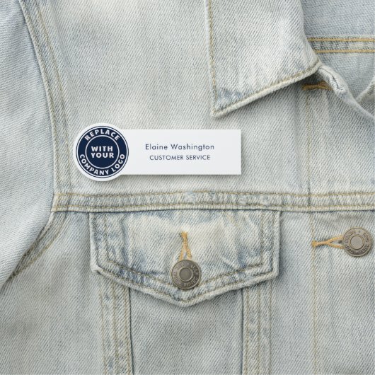 Voeg zakelijke en merk Logo Company Services toe Naamplaatje (In situ)