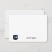 Voeg zakelijke Logo en bedrijfsmedewerkers toe Bedankkaart (Voorkant)