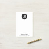 Voeg zakelijke Logo en bedrijfswebsite promotionee Post-it® Notes (Op bureau)