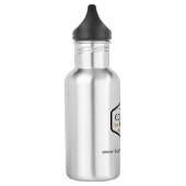 Voeg zakelijke Logo en website aangepaste medewerk Waterfles (Links)