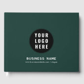 Voeg zakelijke Logo en website aangepaste promotie Gastenboek (Voorkant)