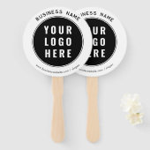 Voeg zakelijke Logo en website aangepaste promotie Handwaaier (Voorkant en achterkant)