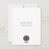 Voeg zakelijke Logo kerst toe Feestdagenkaart (Achterkant)