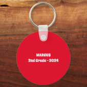 Voeg zelf kinderillustraties toe Ontwerp Sleutelhanger (Achterkant)