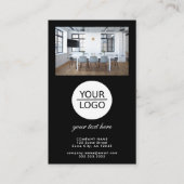 Voeg zwarte foto's van Aangepaste tekstpromotie to Visitekaartje (Voorkant)