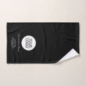 Voeg zwarte promotie van Logo Custom Text Company  Handdoek (Handdoek)
