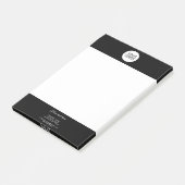Voeg zwarte promotie van Logo Custom Text Company Post-it® Notes (Schuin)