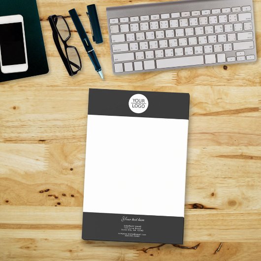 Voeg zwarte promotie van Logo Custom Text Company Post-it® Notes