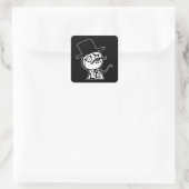 Voel als een Sir Internet meme comic Vierkante Sticker (Tas)