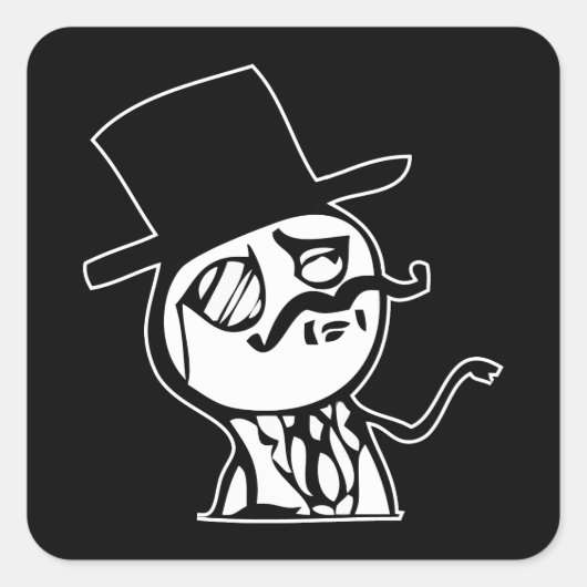 Voel als een Sir Internet meme comic Vierkante Sticker (Voorkant)