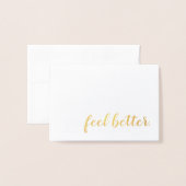 voel betere gouden folie folie kaarten (Voorkant met envelop)