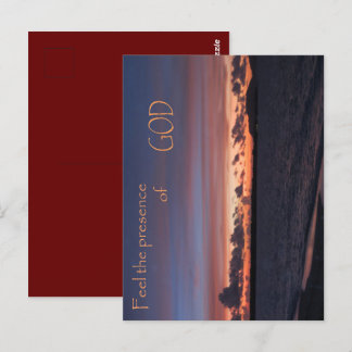 Voel de aanwezigheid van God Briefkaart
