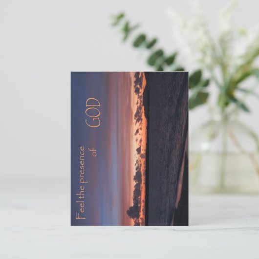 Voel de aanwezigheid van God Briefkaart (Staand voorkant)