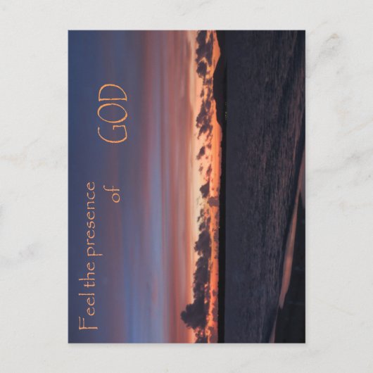 Voel de aanwezigheid van God Briefkaart (Voorkant)