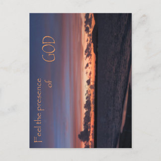 Voel de aanwezigheid van God Feestdagenkaart