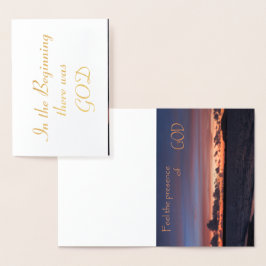 Voel de aanwezigheid van God Folie Kaarten