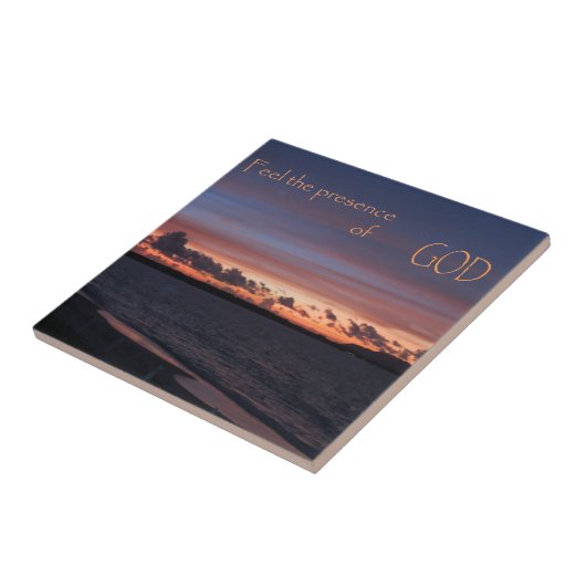 Voel de aanwezigheid van God Tegeltje (Zijkant)