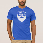 "Voel de baard" unisex Bella Canvas t-shirt (Voorkant)