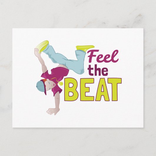 Voel de Beat Briefkaart (Voorkant)