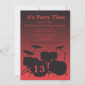 Voel de Beat Drum Uitnodiging (Voorkant)