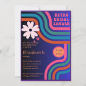 Voel de beat! Kosmisch Retro 70s Vrijgezellenfeest Kaart (Voorkant)