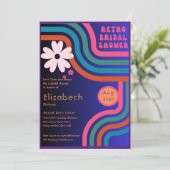 Voel de beat! Kosmisch Retro 70s Vrijgezellenfeest Kaart (Staand voorkant)