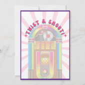 Voel de beat! Kosmisch Retro 70s Vrijgezellenfeest Kaart (Achterkant)