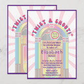 Voel de beat! Kosmisch Retro 70s Vrijgezellenfeest Kaart (Voorkant / Achterkant)