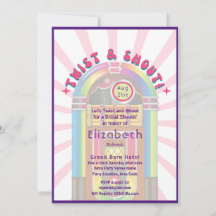 Voel de beat! Kosmisch Retro 70s Vrijgezellenfeest Kaart